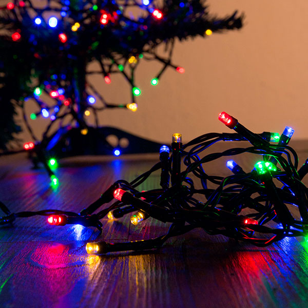 Luci natalizie multicolori (96 LED)