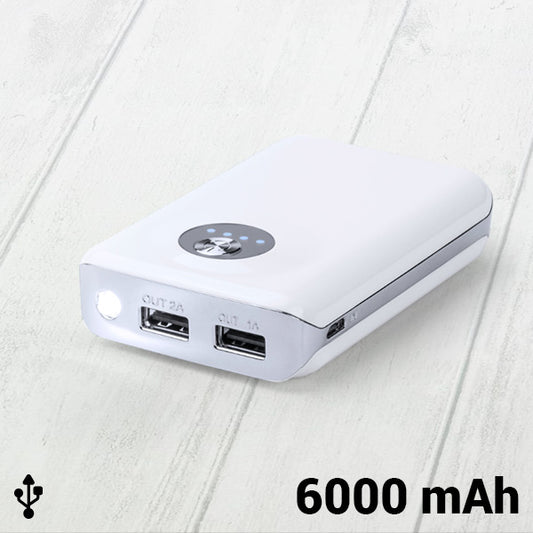 Power Bank con Doppia USB 6000 mAh 144962