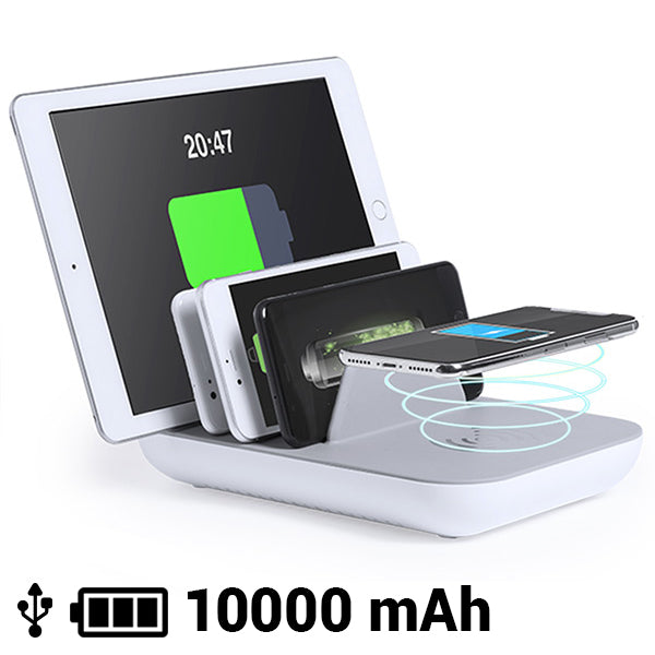 Caricabatterie Wireless per 5 Dispositivi 10000 mA 145768