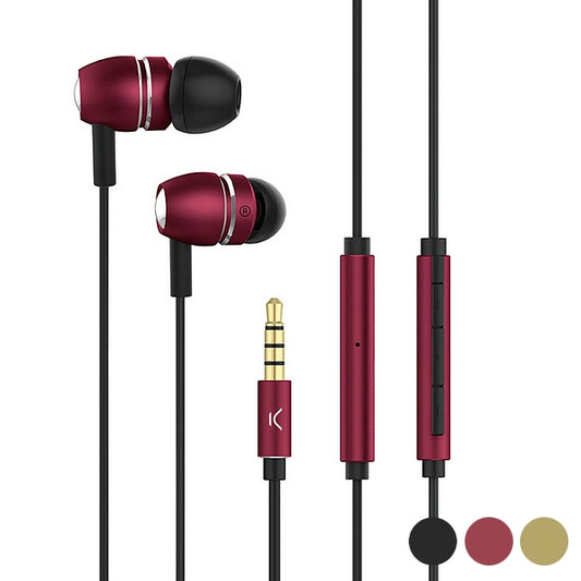 Cuffie con microfono KSIX Go&amp;Play Sky Alluminio