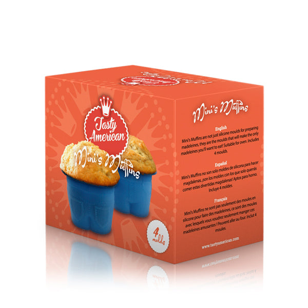 Tasty American Silicone Moulds for Madeleines (pack of 4)
