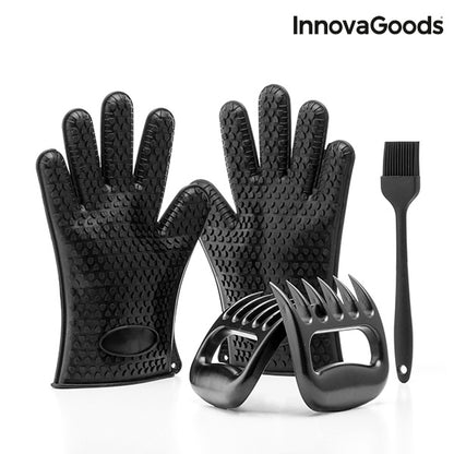 InnovaGoods Meat Claws with  Brush and Gloves