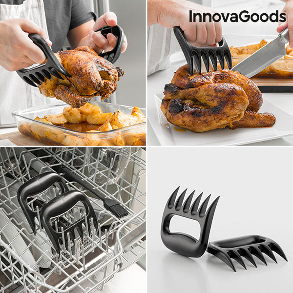 InnovaGoods Meat Claws with  Brush and Gloves