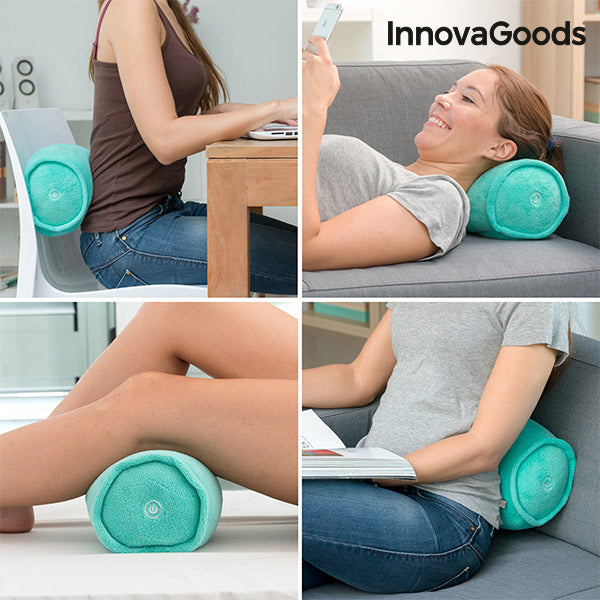 InnovaGoods Cylindrical Massaging Pillow