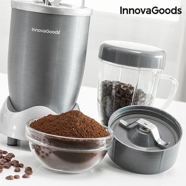 InnovaGoods One Touch Nutri-Blender with Recipe Book 600W Grey