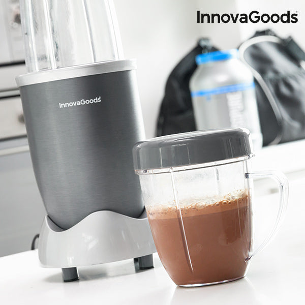 InnovaGoods One Touch Nutri-Blender with Recipe Book 600W Grey