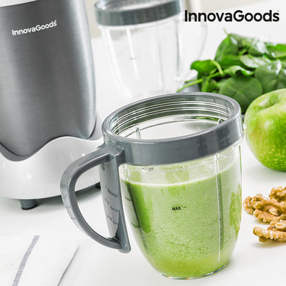 InnovaGoods One Touch Nutri-Blender with Recipe Book 600W Grey