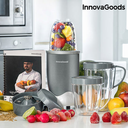 InnovaGoods One Touch Nutri-Blender with Recipe Book 600W Grey