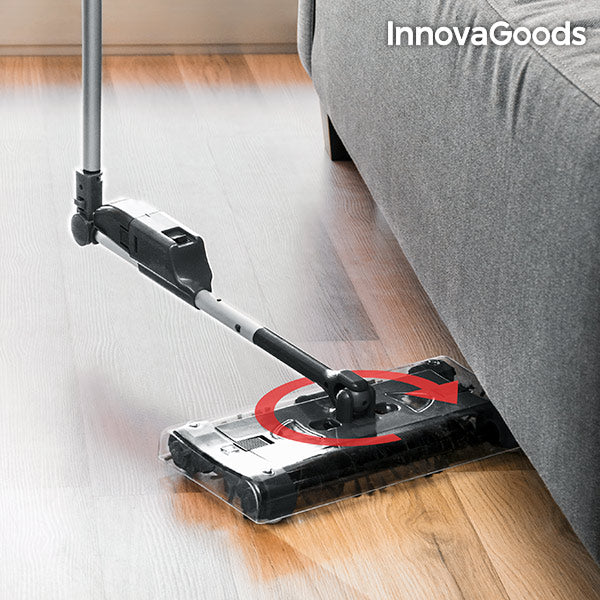 InnovaGoods Rectangular Electric Broom 7.2 V 700 mAh Black Grey