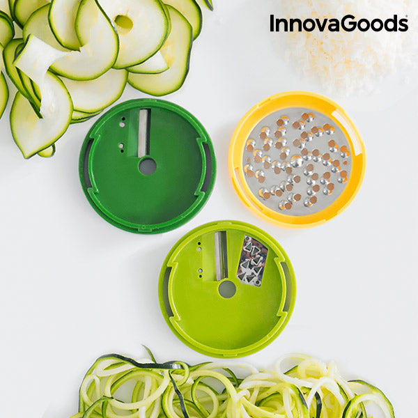 InnovaGoods FoodTube Spiralizer and Grater with Recipe Book