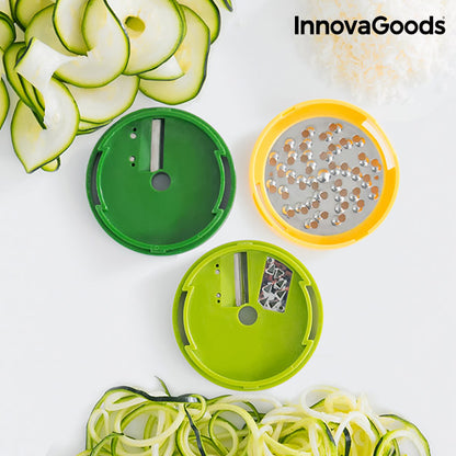InnovaGoods FoodTube Spiralizer and Grater with Recipe Book