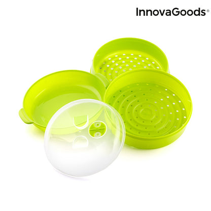 InnovaGoods Fresh Microwave Double Steamer