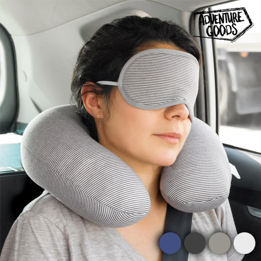 Adventure Goods Travel Neck Cushion and Eye Mask