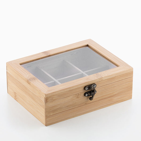 TakeTokio Bamboo Tea Storage Box