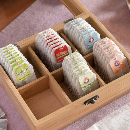 TakeTokio Bamboo Tea Storage Box