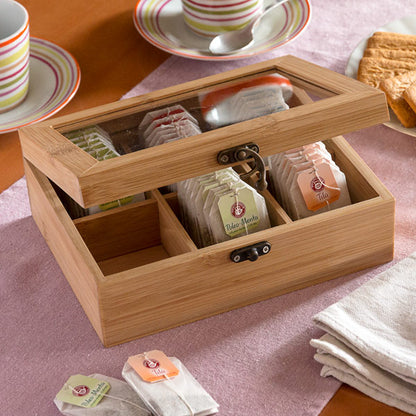 TakeTokio Bamboo Tea Storage Box