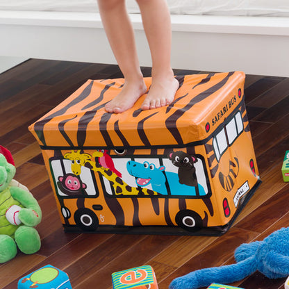 Bus Junior Knows Fold-up Toy box