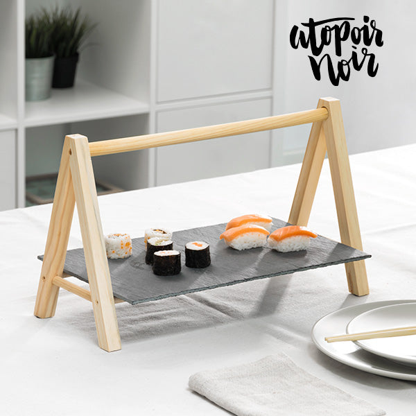 Atopoir Noir Slate Tray with Easel
