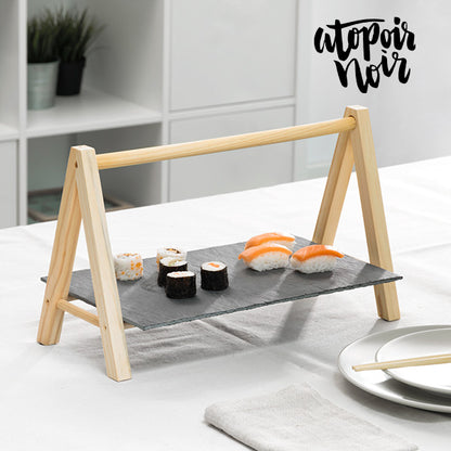 Atopoir Noir Slate Tray with Easel