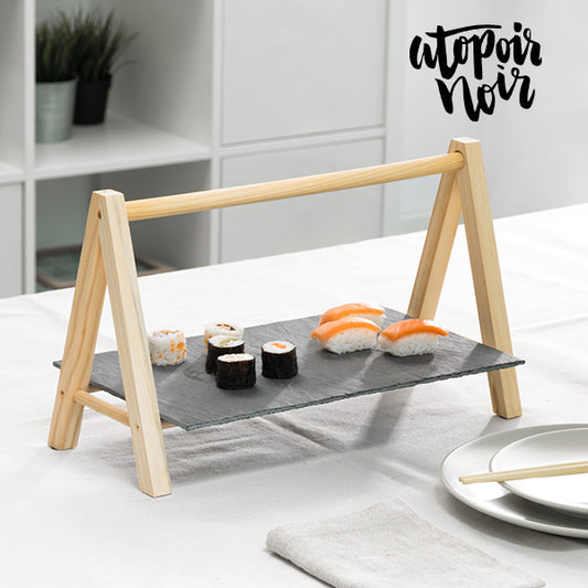 Atopoir Noir Slate Tray with Easel
