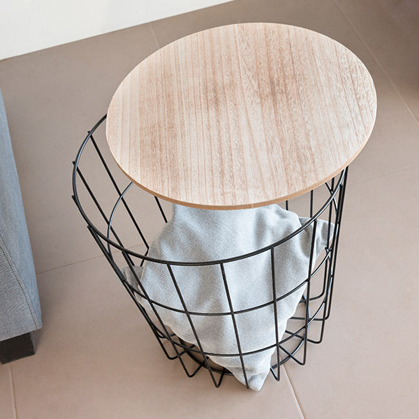 Oh My Home Basket Side Table