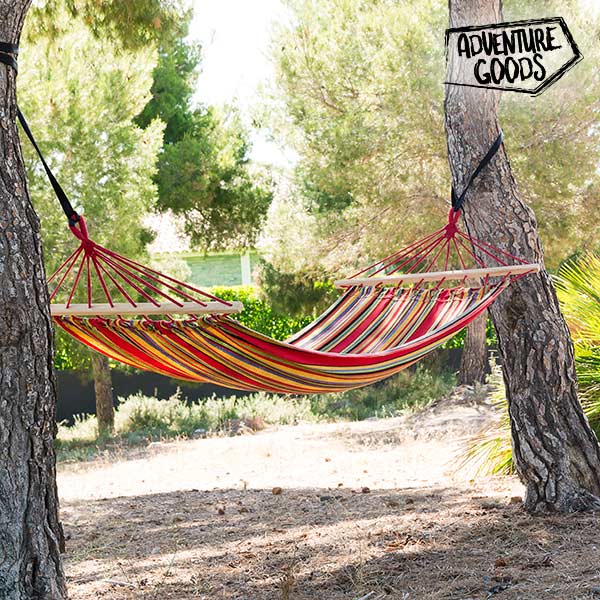 Adventure Goods Multicoloured Hanging Hammock