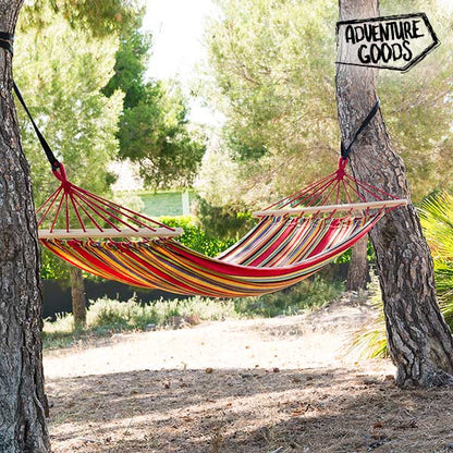 Adventure Goods Multicoloured Hanging Hammock