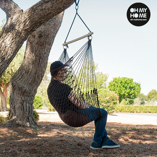 Oh My Home Red Hanging Chair with Cushion