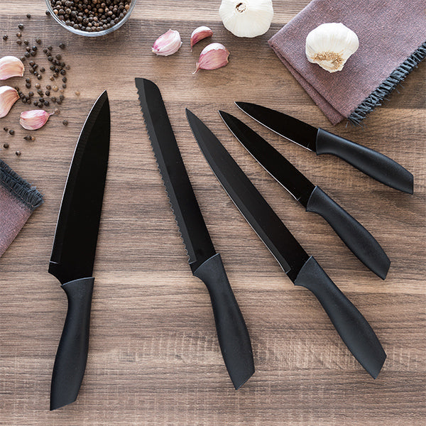 Black Style Knife Set (5 Pieces)