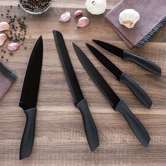 Black Style Knife Set (5 Pieces)
