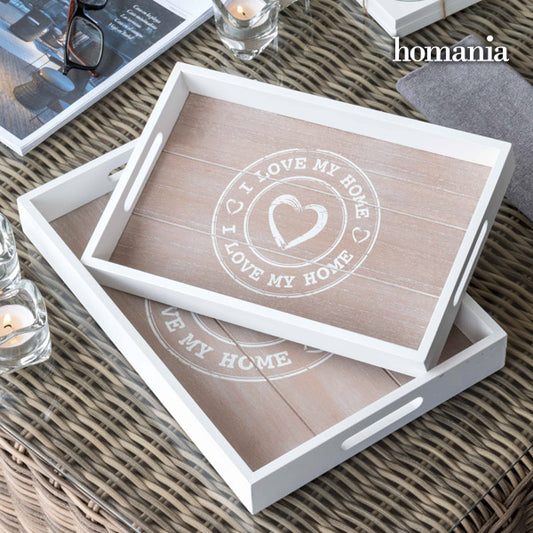 I Love My Home by Homania Trays (pack of 2)