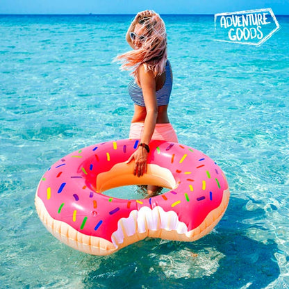 Adventure Goods Inflatable Pink Swim Ring