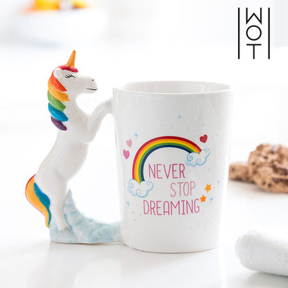 Wagon Trend Never Stop Dreaming Unicorn Mug