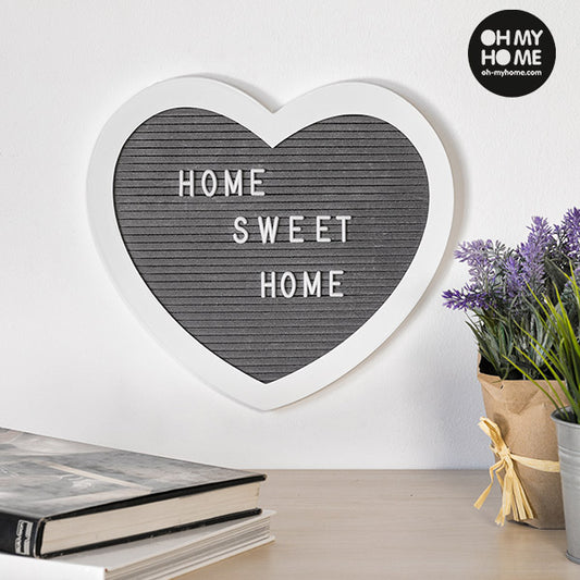 Oh My Home Heart Letters and Numbers Frame