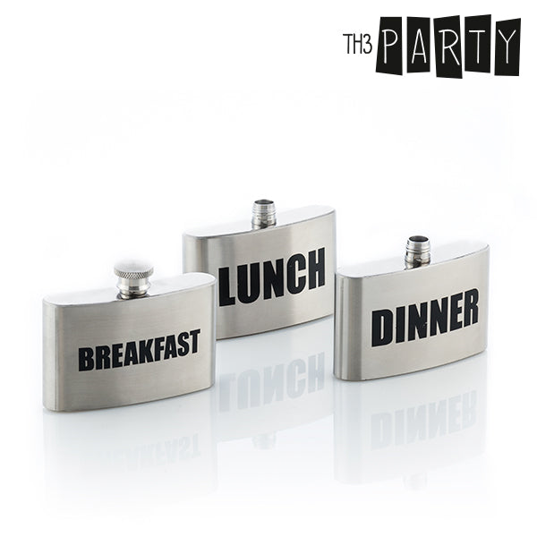 Th3 Party Breakfast-Lunch-Dinner Metal Flask