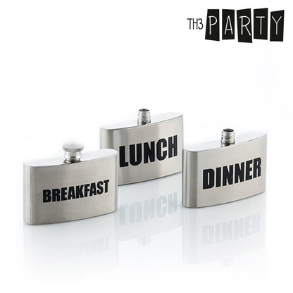 Th3 Party Breakfast-Lunch-Dinner Metal Flask