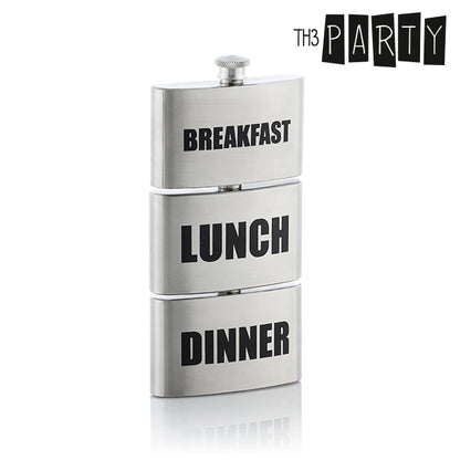 Th3 Party Breakfast-Lunch-Dinner Metal Flask