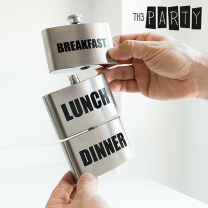 Th3 Party Breakfast-Lunch-Dinner Metal Flask