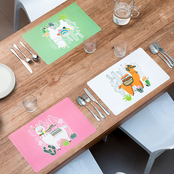 Wagon Trend Llama Placemats