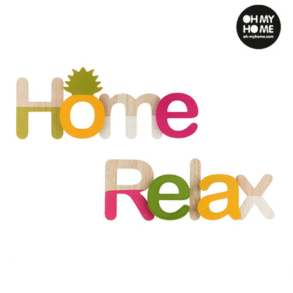 Oh My Home Wooden Sign (Pack of 2)