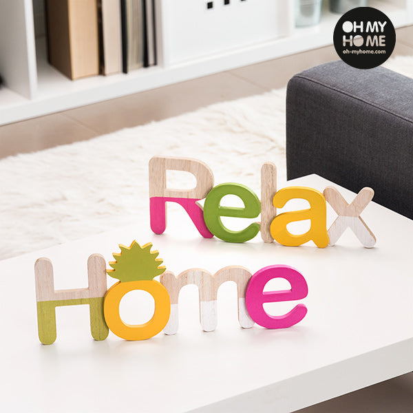 Oh My Home Wooden Sign (Pack of 2)