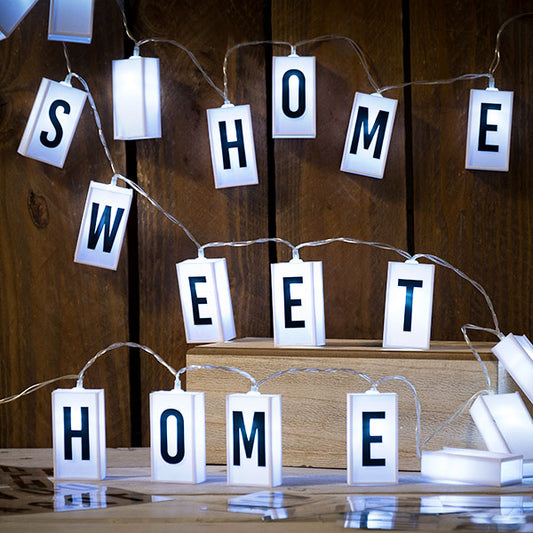 LED Garland with Letters and Numbers