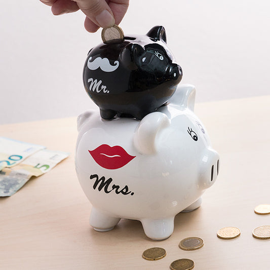 Mr & Mrs Piglets Money Box