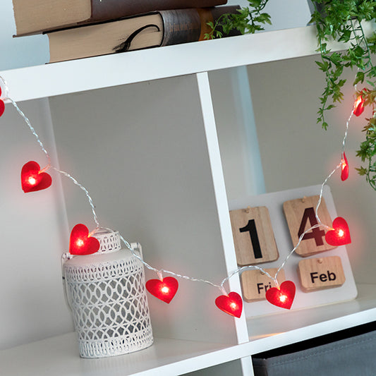 Hearts LED Garland (10 LED Lights)