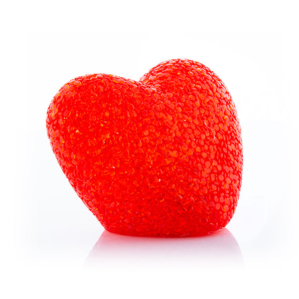 Glitter Multi-Coloured LED Heart