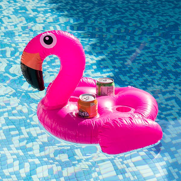 Flamingo Inflatable Can Holder (4 Cans)