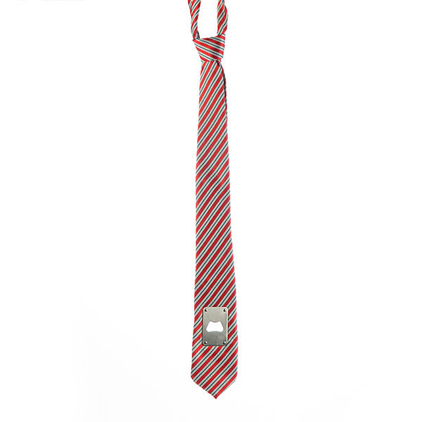 Tie with Metal Bottle Opener