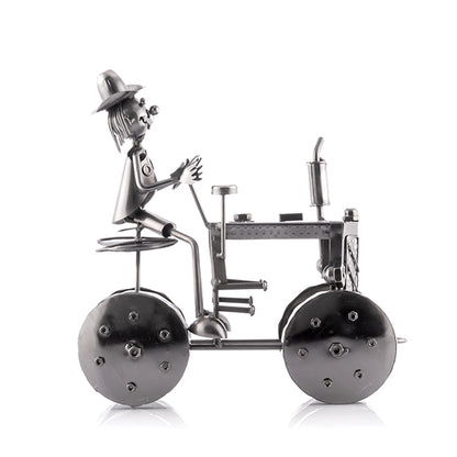 Metallic Tractor Bottle Holder