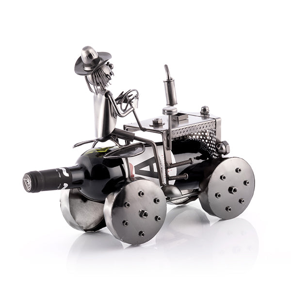 Metallic Tractor Bottle Holder