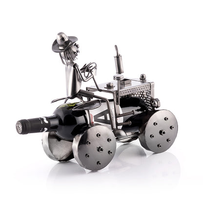 Metallic Tractor Bottle Holder